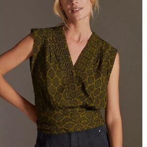 By Anthropologie V-Neck Wrap Top